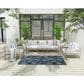 Nourison Garden Oasis GOA03 Navy 4" x 6" Indoor/Outdoor Area Rug, , large