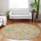 Dalyn Rug Company Tabrook TB12 Gold 8" Round Area Rug, , large