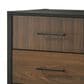 Crown Mark Nemy 6 Drawer Dresser and Mirror in Brown, , large