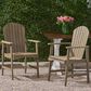 Hearth and Haven Outdoor Adirondack Dining Chair in Grey (Set of 2), , large