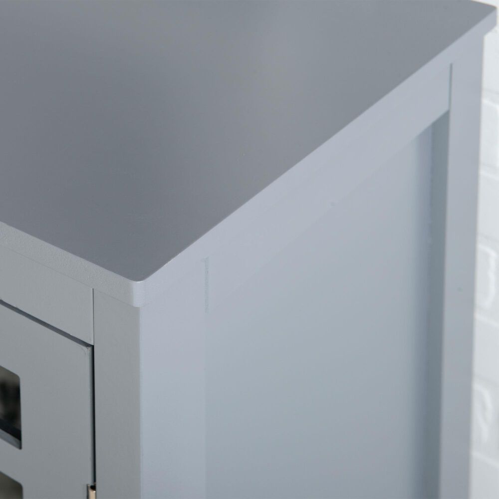 Linon Home Decor Fetti Small Cabinet in Grey, , large