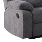 Titanic Furniture Bellinda Manual Reclining Sofa in Gray, , large