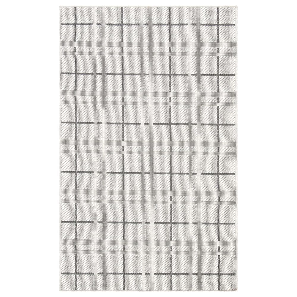 Safavieh Bermuda BMU803B 3" x 5" Ivory and Grey Indoor/Outdoor Area Performance Rug, , large