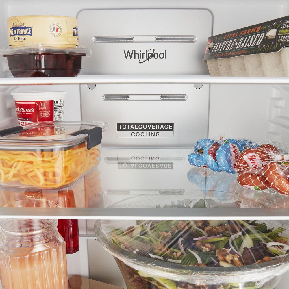 Whirlpool 12.9 Cu. Ft. Counter-Depth Wide Bottom-Freezer Refrigerator in White, , large