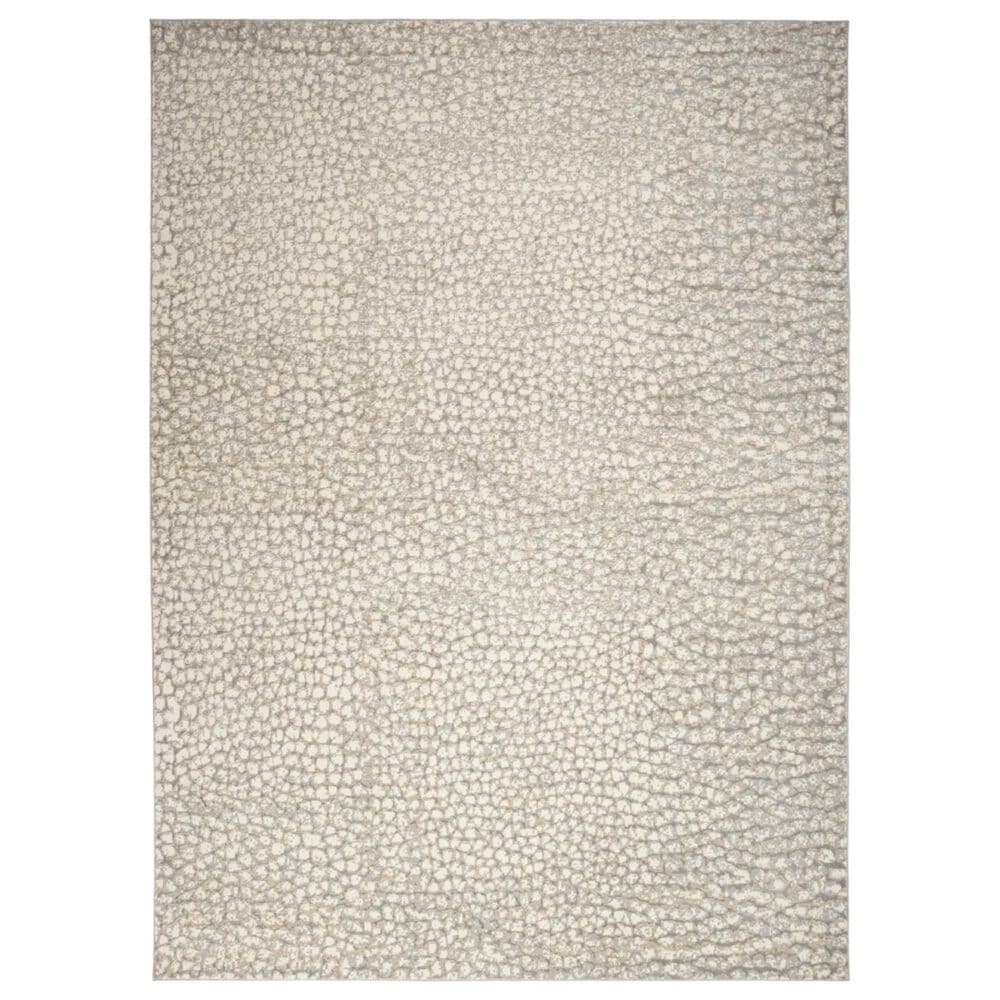 Nourison Joli 8"6" x 11"6" Ivory, Beige and Grey Area Rug, , large