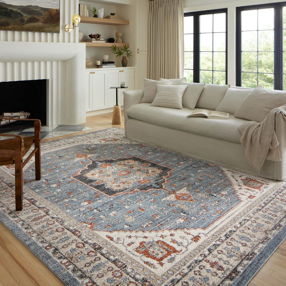 Loloi II Odette 11&#39;2&quot; x 15&#39;7&quot; Sky and Multicolor Area Rug, , large