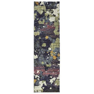 Oriental Weavers Evolution 8029A 2"3" x 8" Navy Runner, , large