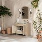 James Martin Vanities Gracyn 36" Single Bathroom Vanity in Coastal Driftwood with 3 cm Victorian Silver Quartz Top and Rectangular Sink, , large