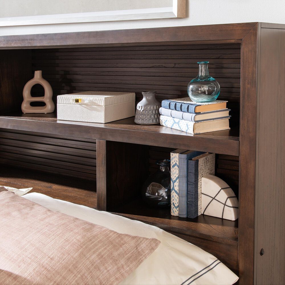 Legacy Classic Architect Queen Bookcase Bed in Onyx Brown, , large