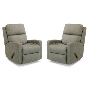 Flexsteel Catalina Rocker Recliner in Gray (Set of 2), , large