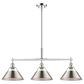 Golden Lighting Orwell 3-Light Linear Pendant with Pewter Shade in Chrome, , large