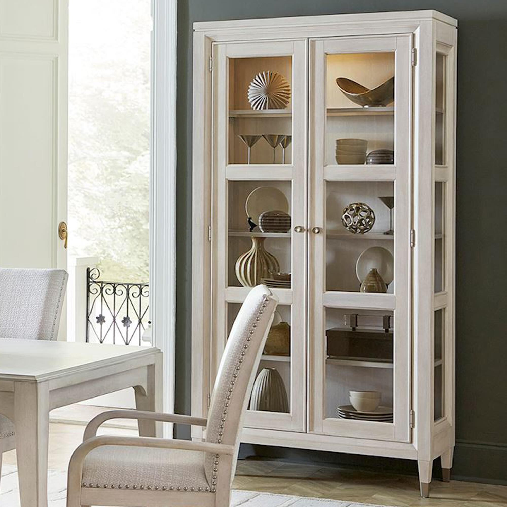 Chapel Hill Ashby Place China Cabinet in White NFM
