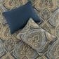 Royal Court Messina 3-Piece King/California King Comforter Set in Navy and Gold, , large