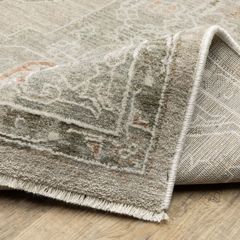 Oriental Weavers Keaton KEA02 Beige and Multicolor 2'3" x 7'6" Runner, , large