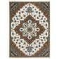 Oriental Weavers Keira Rust and Ivory 5"3" x 7"6" Area Rug, , large