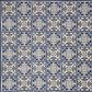 Nourison Aloha Damask 5"3" x 7"5" Blue Indoor/Outdoor Area Rug, , large