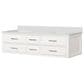Lexora Home Castor 72" Double Bathroom Vanity in White with 2 cm White Quartz Top and Rectangular Sinks, , large