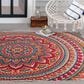 Central Oriental Fontana Panyin 5"3" x 7" Cream and Red Area Rug, , large