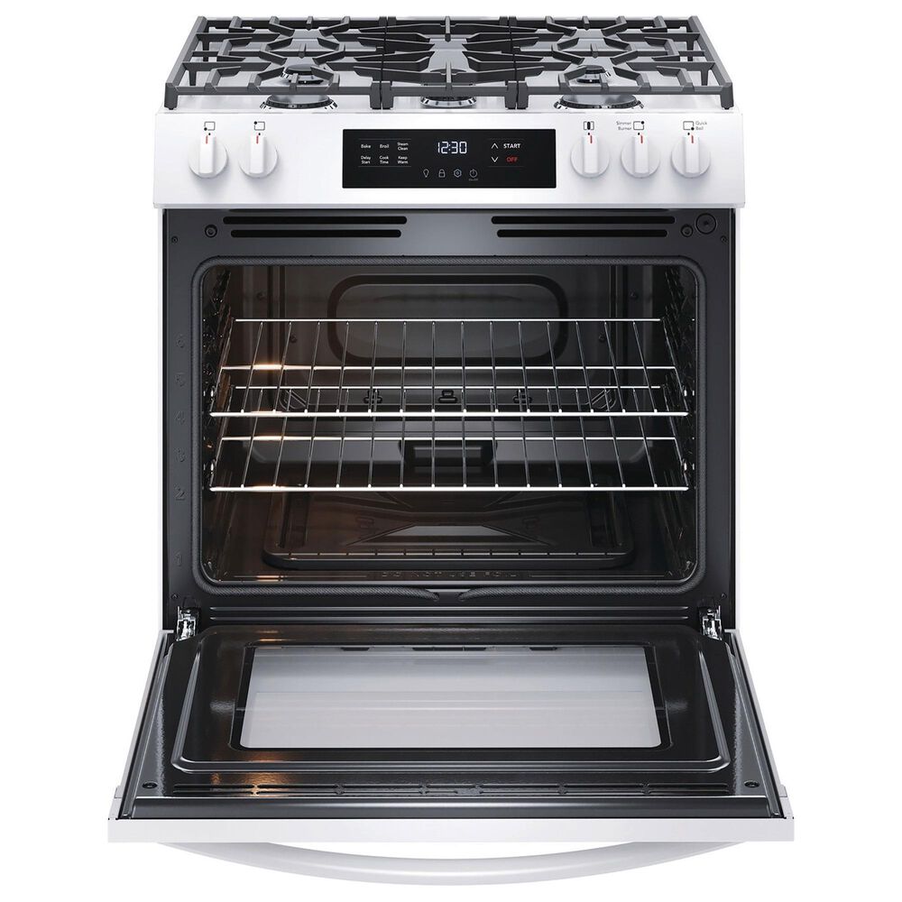 Frigidaire 30&quot; Slide-In Front Control Gas Range with Quick Boil in White, , large