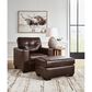 Ashley Santorine Ottoman in Dark Brown, , large