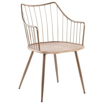 Lumisource Winston Chair in White Washed/Antique, , large
