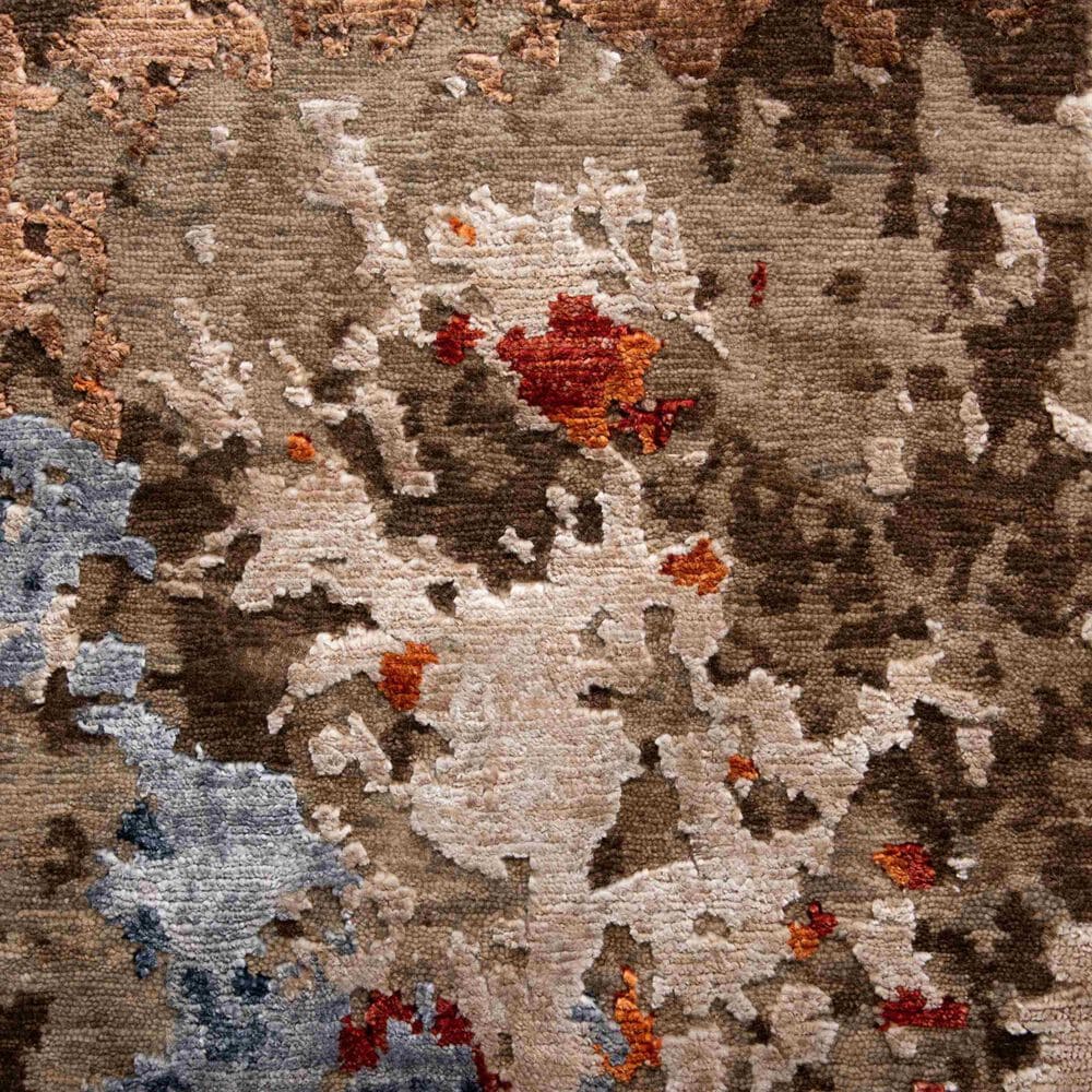 Rizzy Evolution Brown, Beige, Orange, Red, Blue and Ivory 8&#39; x 10&#39; Area Rug, , large