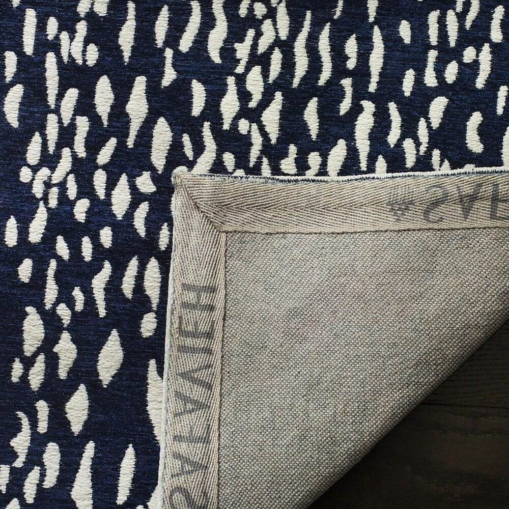 Safavieh Marbella 6&#39; Square Navy Blue and Ivory Area Rug, , large