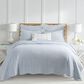 Levtex Martha Stripe 3-Piece King Quilt Set in Blue and White, , large