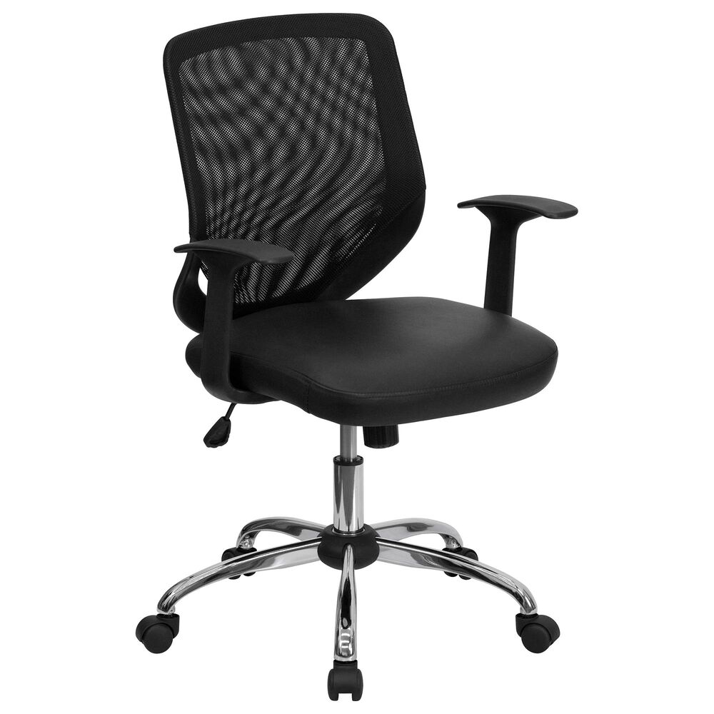 Flash Furniture Swivel Task Chair in Black, , large