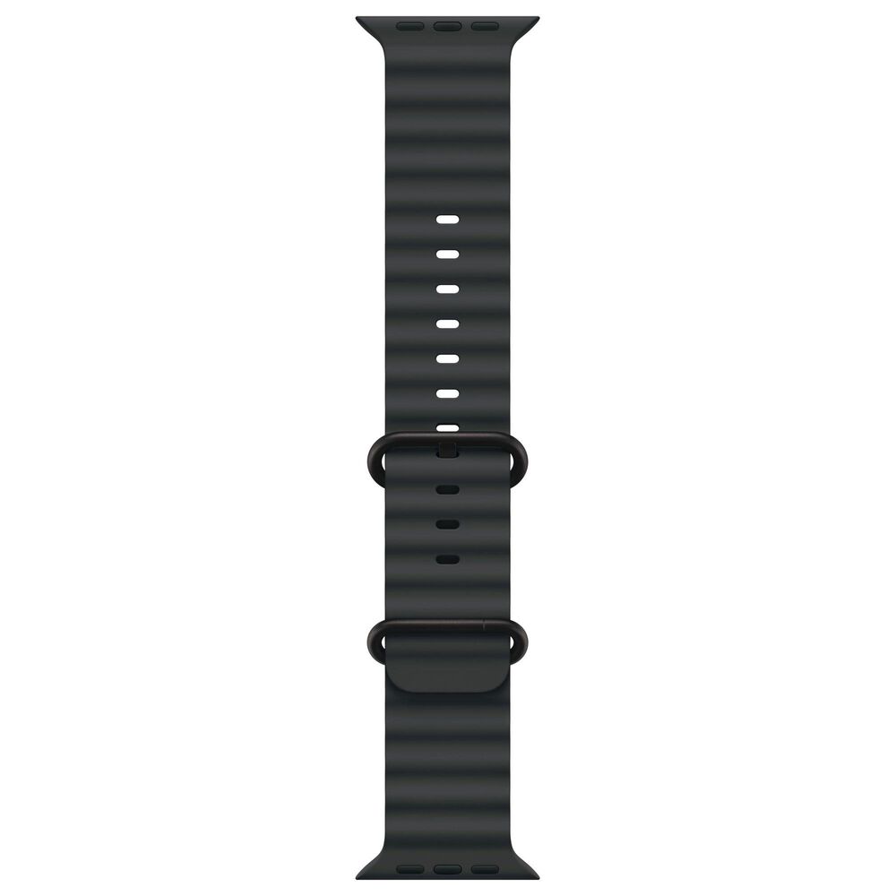 Apple Watch Ultra 3 (GPS+Cellular) 49mm Titanium Case with Ocean Band in Black and 2-Year AppleCare+, , large