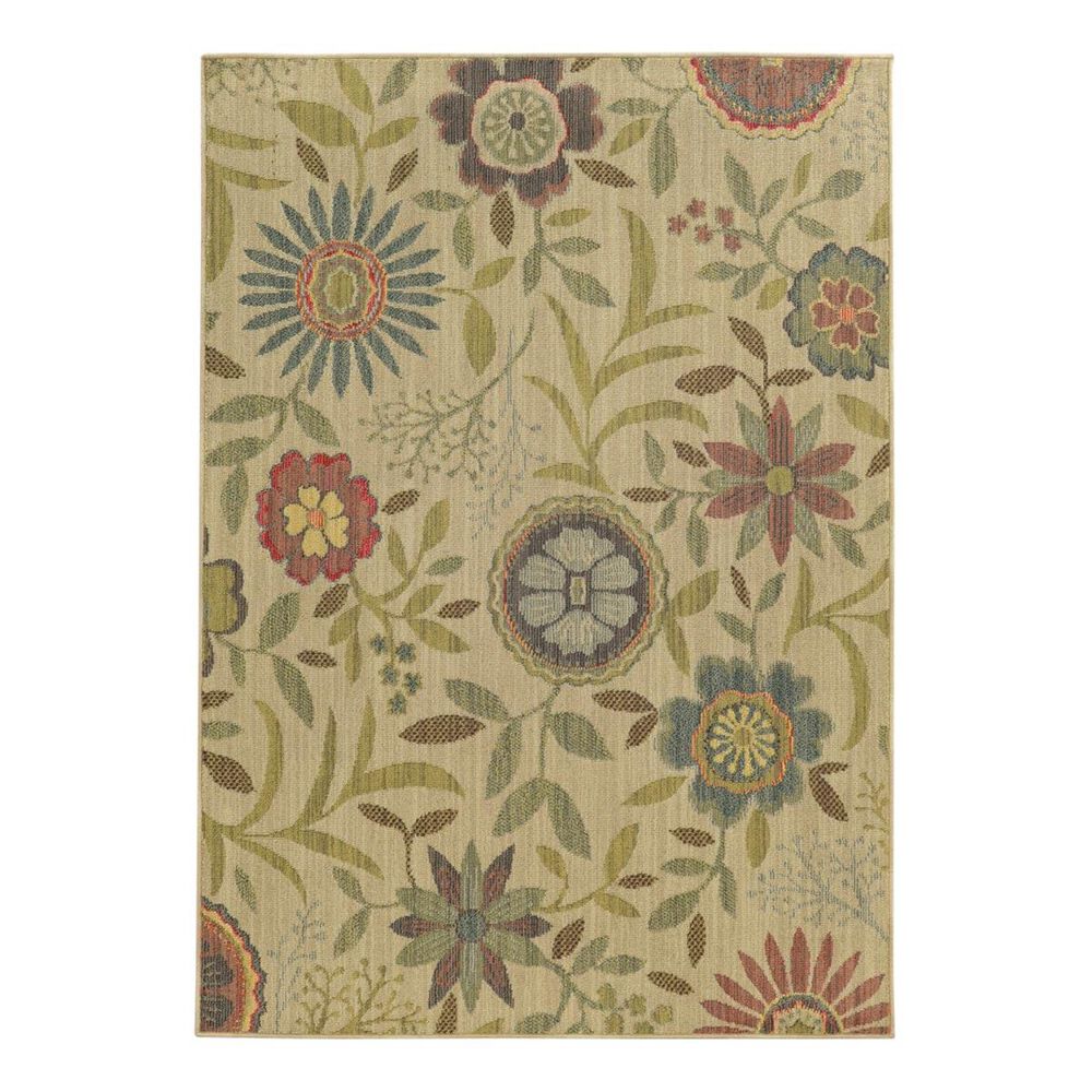 Oriental Weavers Cabana 1330W 5' x 8' Beige Area Rug, , large