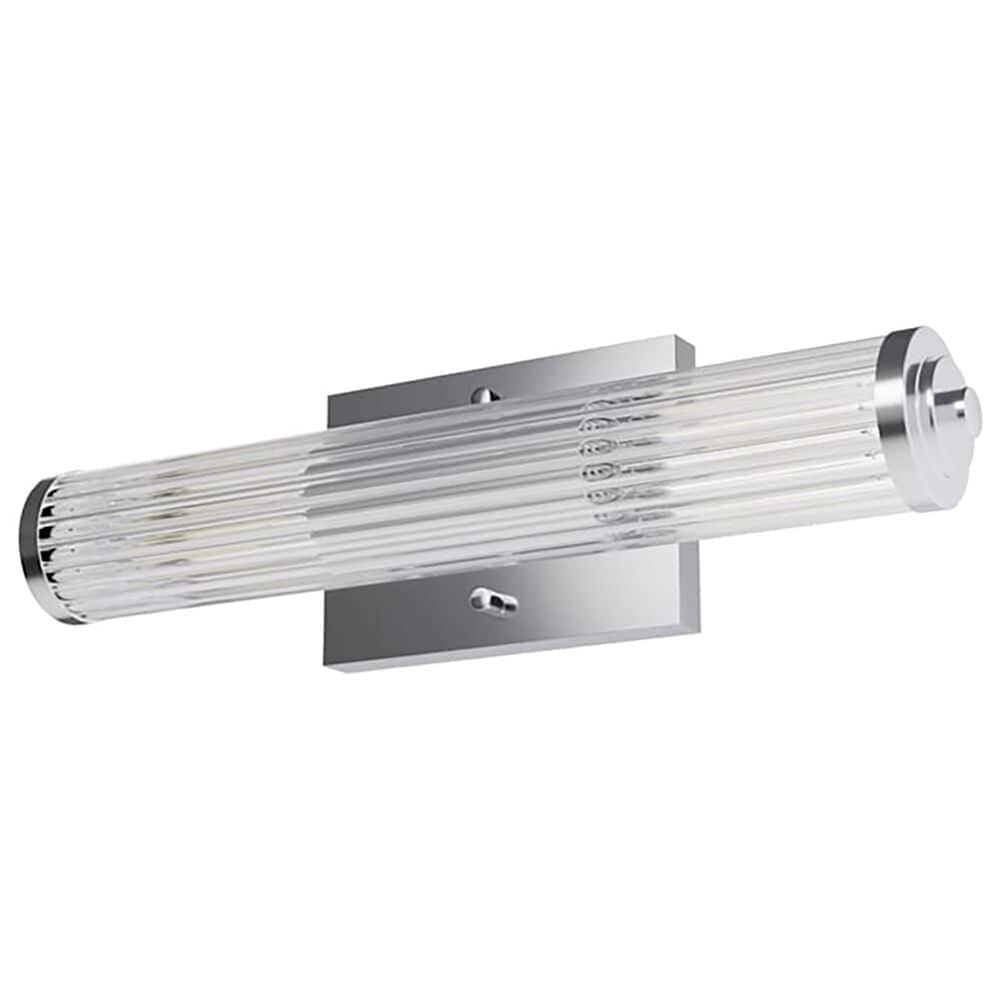 Hunter Holly Grove 18" 2-Light Vanity with Clear Shade in Chrome, , large