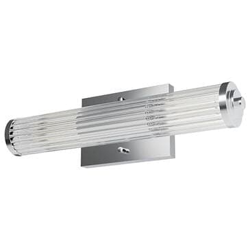 Hunter Holly Grove 18" 2-Light Vanity with Clear Shade in Chrome, , large