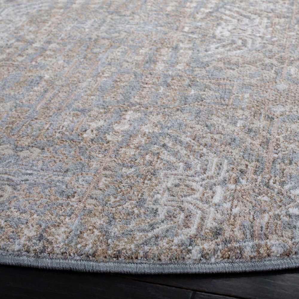 Safavieh Webster WBS332G 6&#39;7&quot; Round Grey and Beige Area Rug, , large