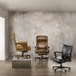Hooker Furniture Rochelle Executive Swivel Tilt Chair in Warm Brown and Antique Gold, , large