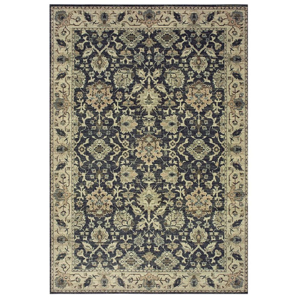Oriental Weavers Raleigh 8026P 7"10" x 10"10" Navy and Ivory Area Rug, , large