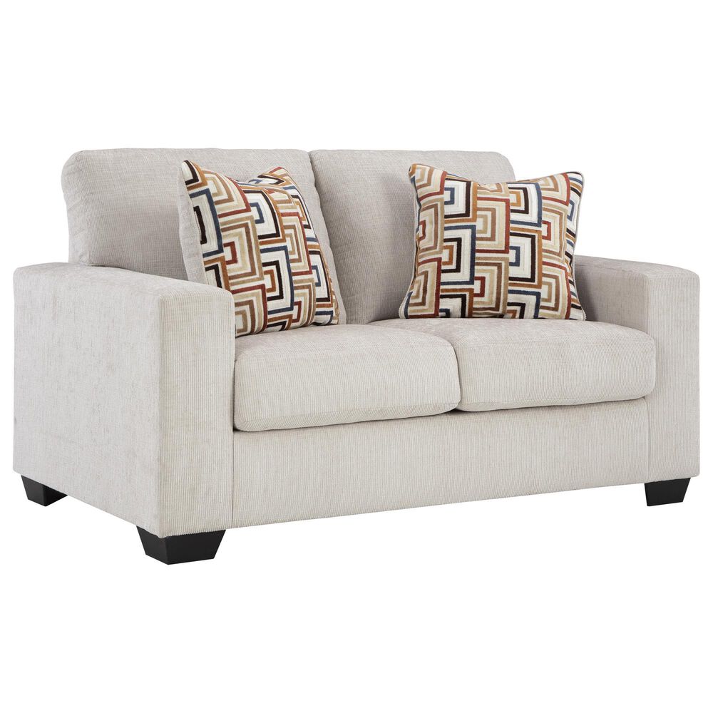Ashley Aviemore Stationary Sofa and Loveseat Set in Stone, , large
