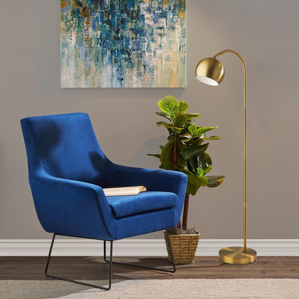 Adesso Emerson Floor Lamp in Antique Brass, , large