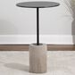 Lumisource Symbol Side Table in Concrete and Black Steel, , large