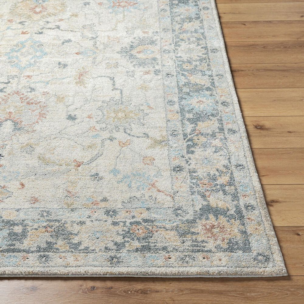 Surya Avellino 2&#39; x 2&#39;11&quot; Light Beige, Gray, Tan, Pale Blue, Deep Teal, Rose and Light Olive Area Rug, , large