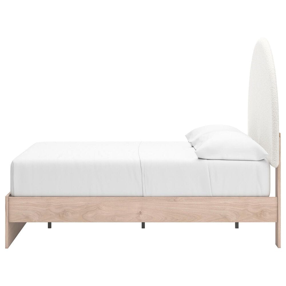 Ashley Arloster Full Upholstered Panel Bed in Tan/White, , large