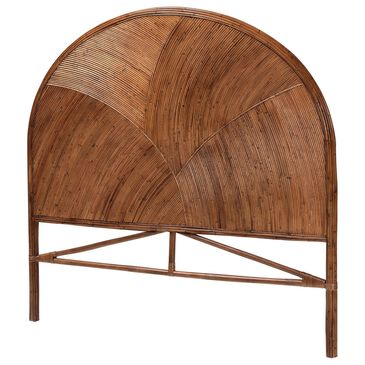 Baxton Studio Seana Queen Panel Headboard in Dark Brown, , large