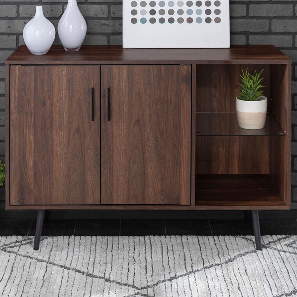 Walker Edison Mackay Mid-Century Buffet in Dark Walnut, , large