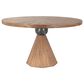 Home Trends & Design Eiffel 54" Round Dining Table in Teak - Table Only, , large