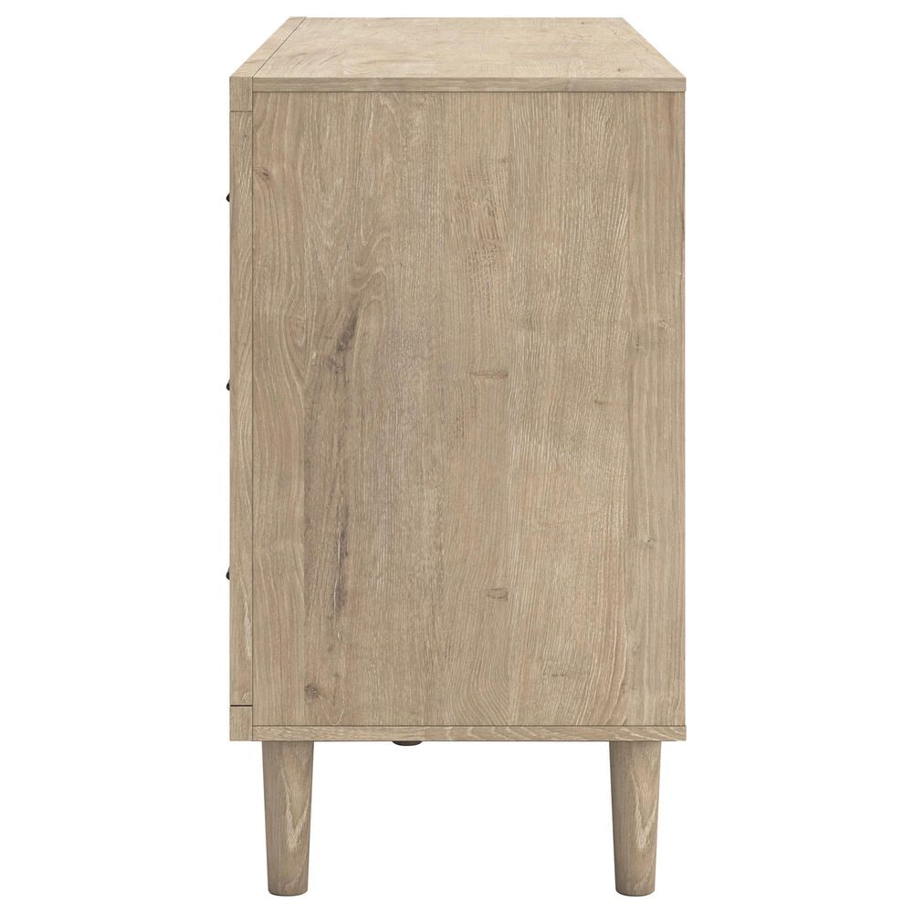Ashley Cielden 6-Drawer Dresser and Mirror in Tan, , large