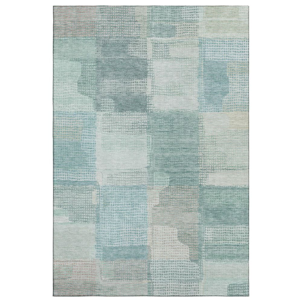 Dalyn Rug Company Ravenna RN10 9" x 12" Teal Area Rug, , large