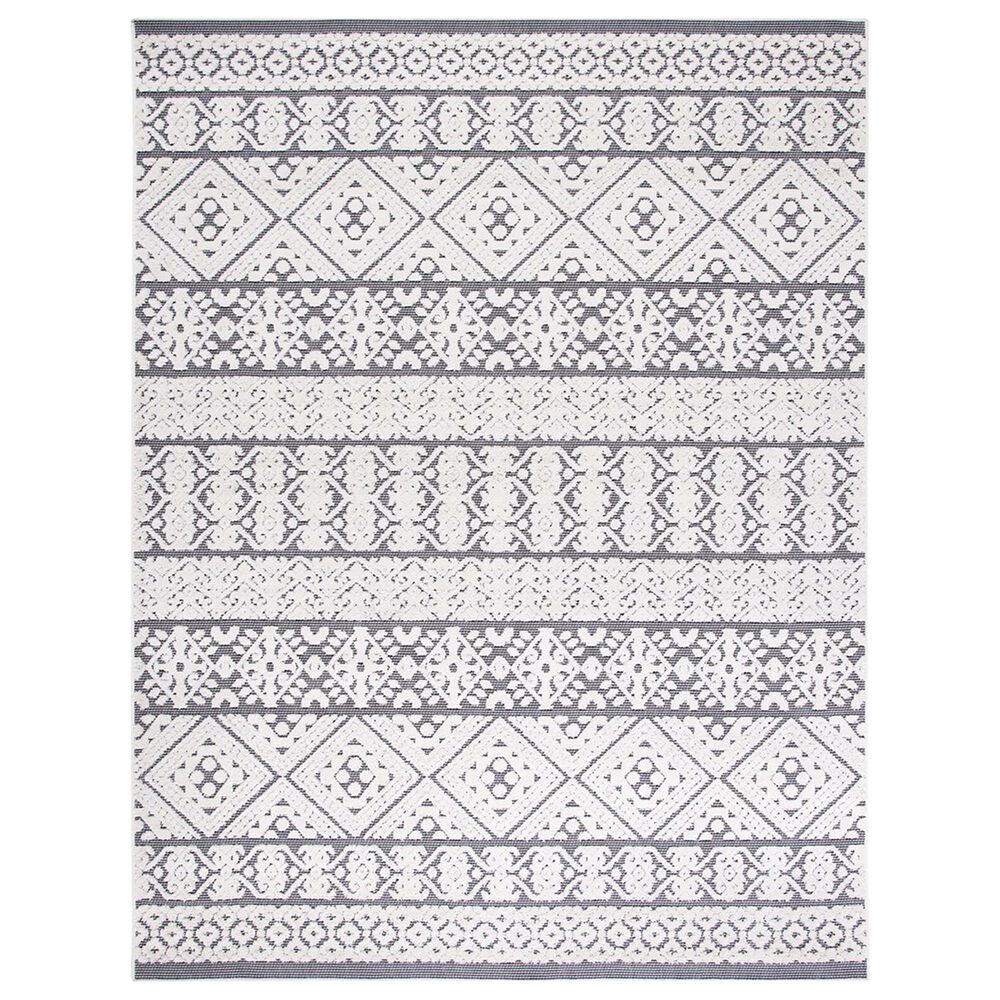 Safavieh Cabana CBN654A 8" x 10" Ivory and Grey Area Performance Rug, , large
