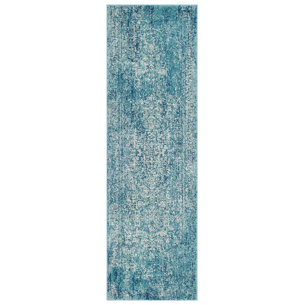Safavieh Evoke EVK256C 2&#39;2&quot; x 9&#39; Blue and Ivory Runner, , large