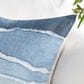 Classic Home Stillness Bikram 22" x 22" Throw Pillow in Capri Blue and White, , large