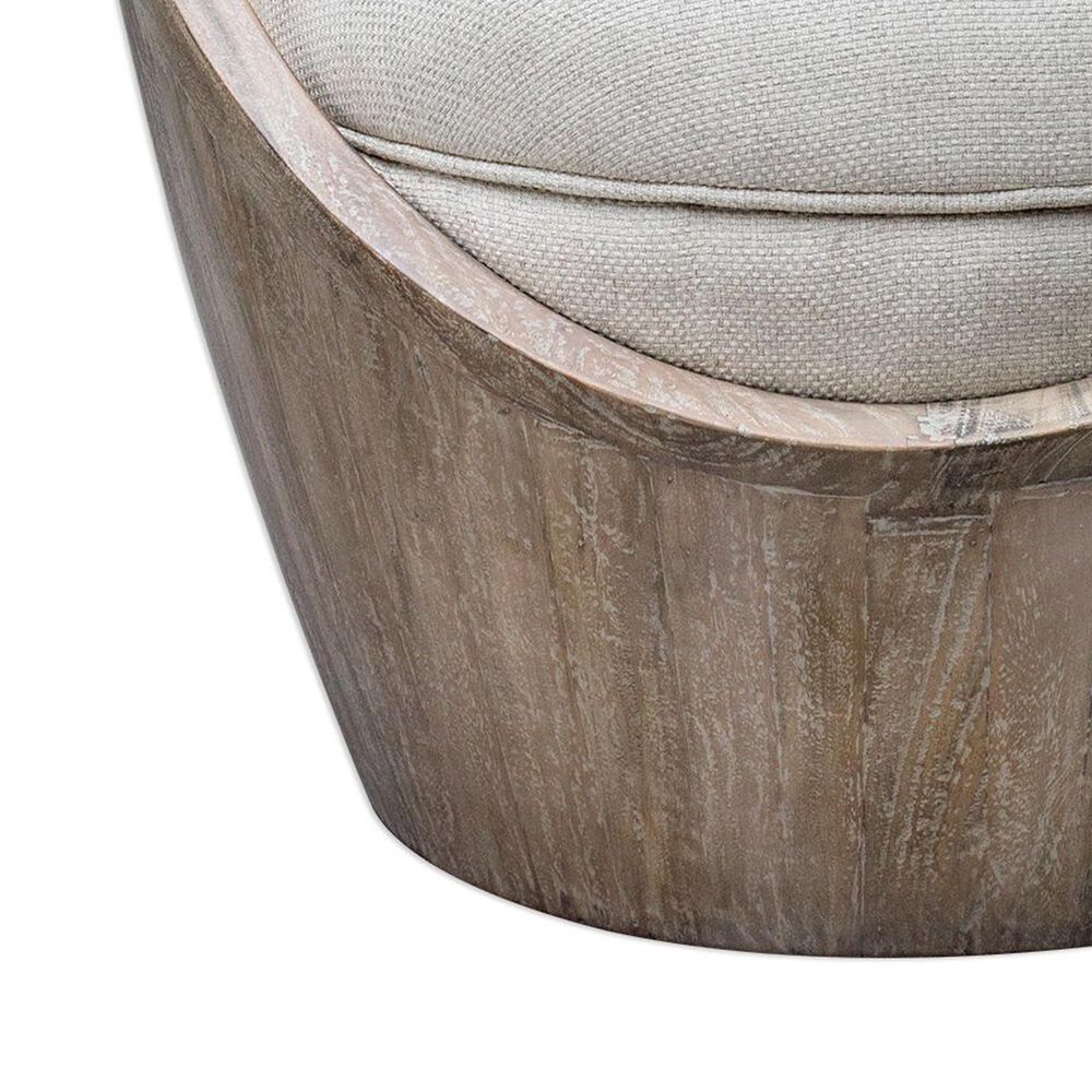 Uttermost Noemi Accent Chair in Warm Oatmeal Nebraska Furniture Mart